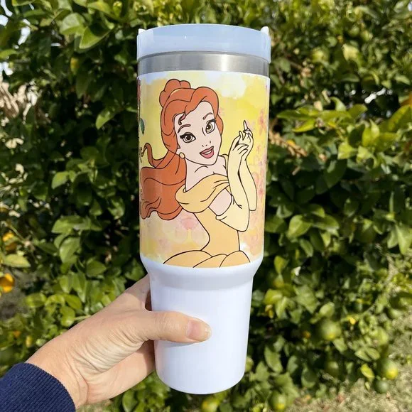 Disney Beauty and the Beast Princess Belle Brand new 40oz double wall stainless - Picture 3 of 4